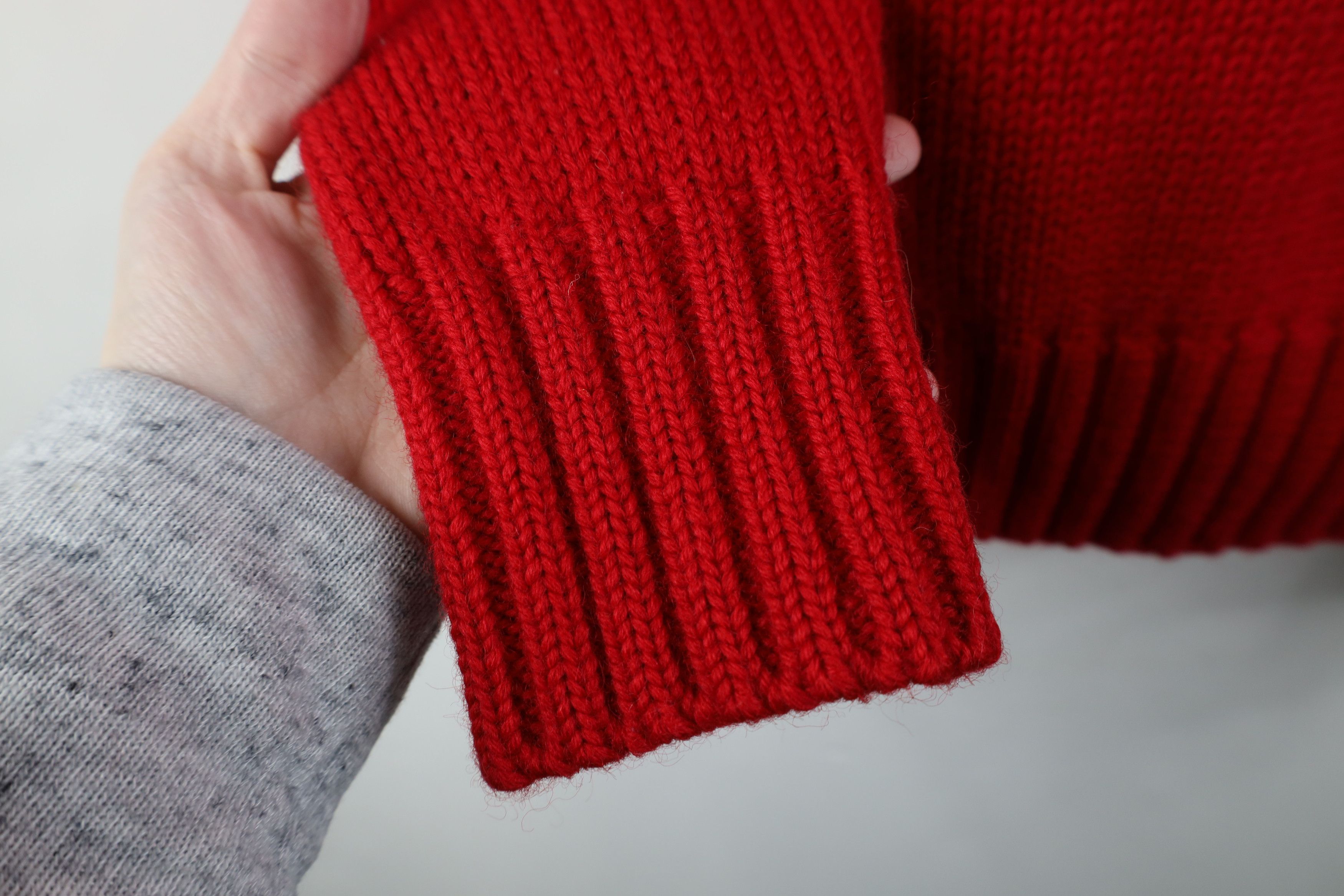Ralph Lauren Vintage 70s 80s Ralph Lauren Heavyweight Wool Sweater Red Size L / US 10 / IT 46 - 7 Thumbnail