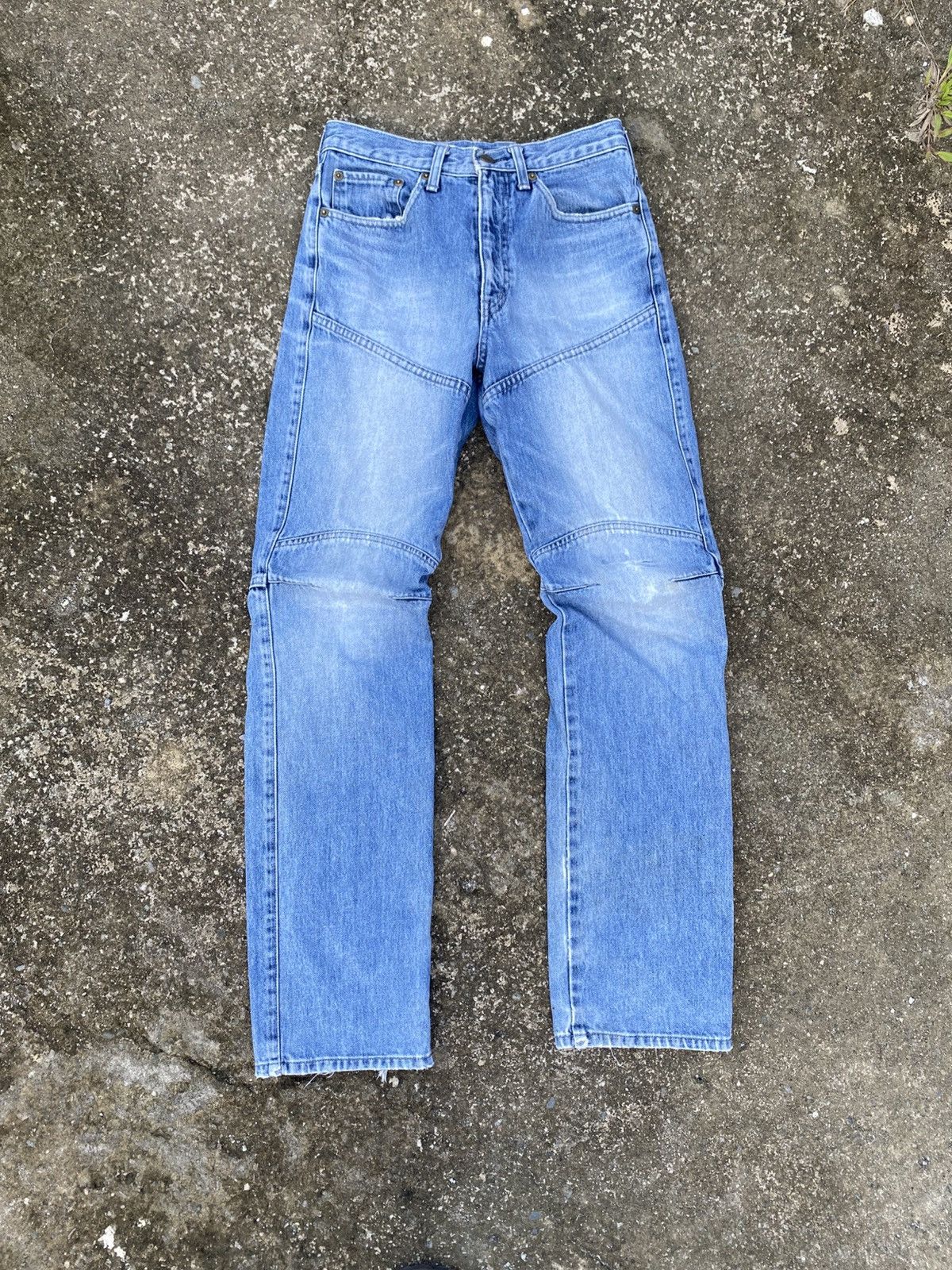 Japanese Brand BLUEWAY Buckleback Biker Jeans Size US 26 / EU 42 - 1 Thumbnail