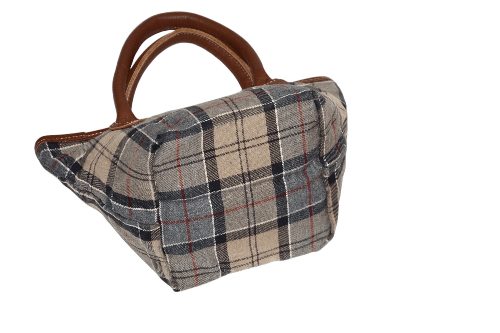 Barbour VTG Barbour Tartan Cartridge Tote Canvas Mini Handbag Size ONE SIZE - 7 Thumbnail