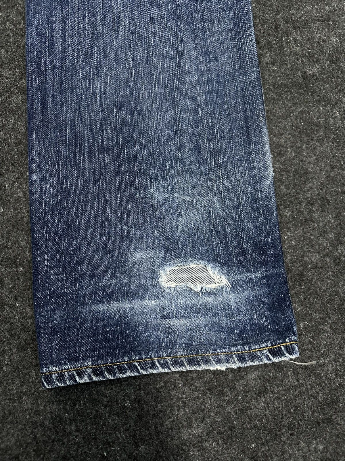 Beauty Beast × Edwin × If Six Was Nine Vintage Edwin 404 Faded Washed Distressed Denim F26 Size US 36 / EU 52 - 7 Thumbnail