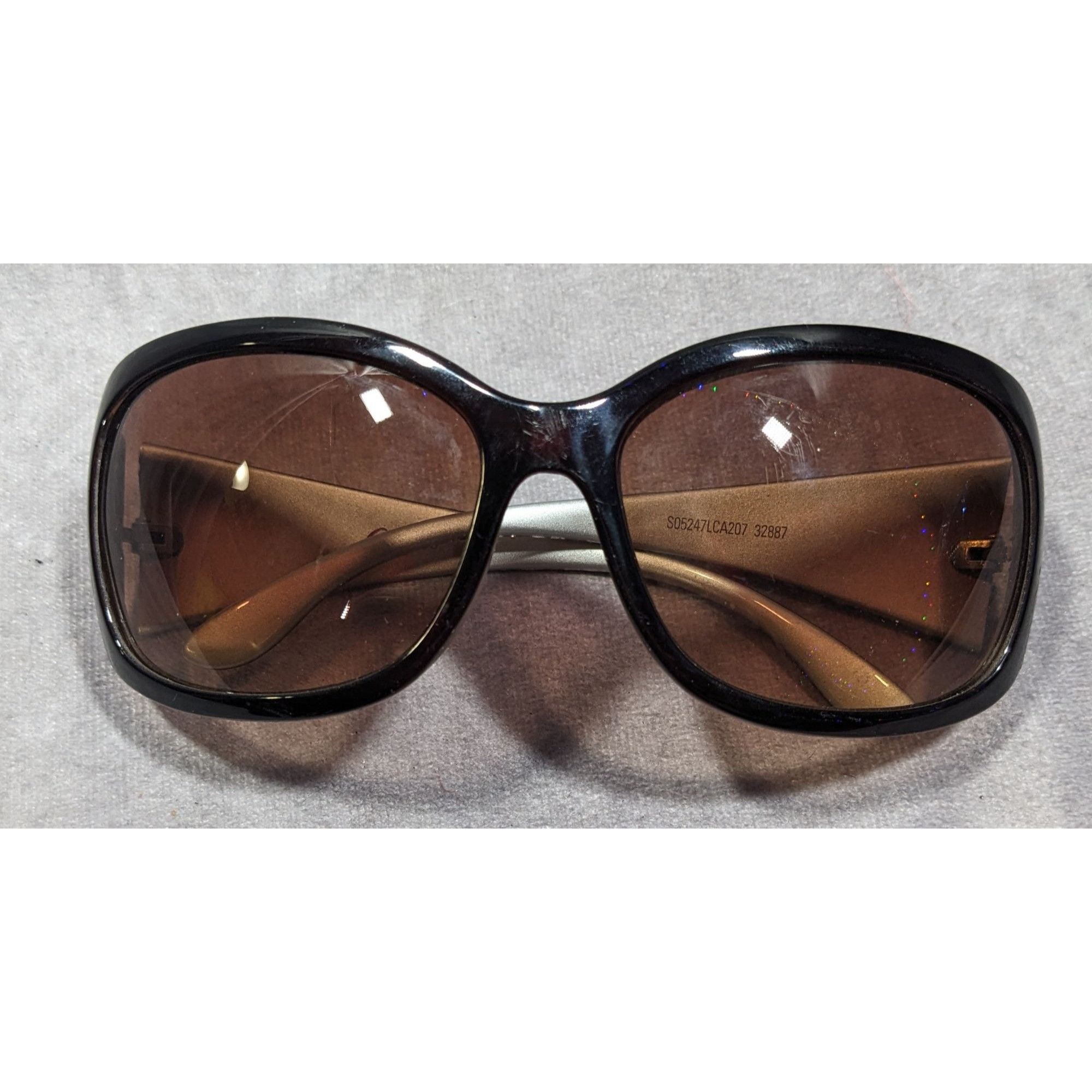 Other Candies Floral Scroll Brown And Silver Sunglasses CA207 Size ONE SIZE - 2 Thumbnail