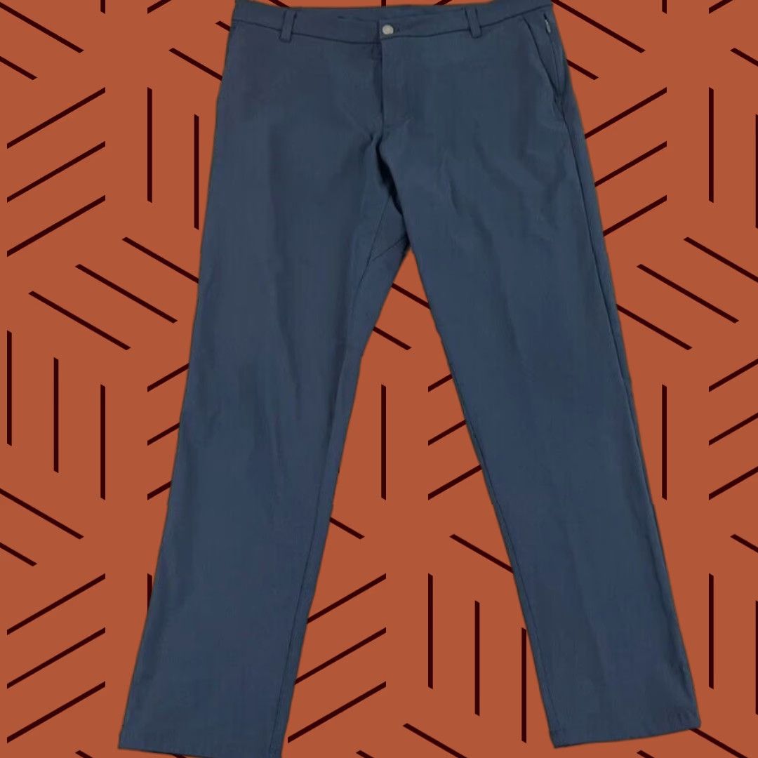 Lululemon LULULEMON Pants Men 38 x 33 Blue Commission Warpstreme Golf Casual Travel M5AEYS Size US 38 / EU 54 - 1 Thumbnail