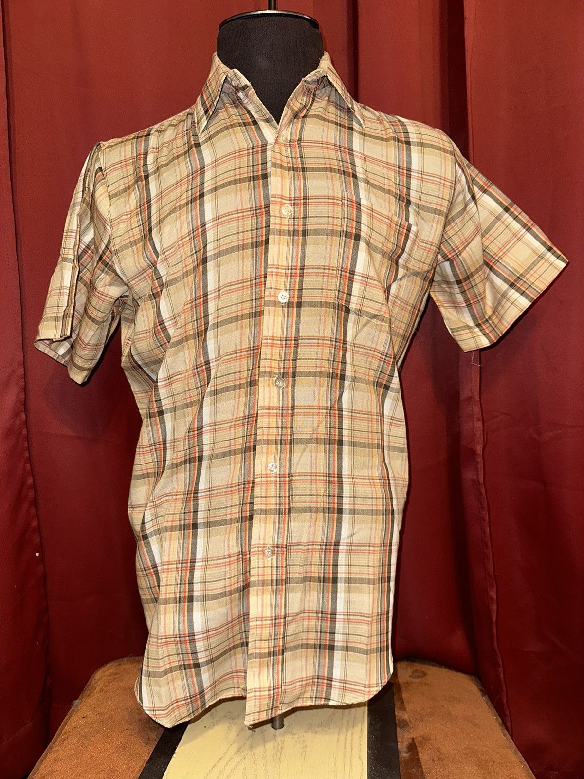 Hudsons Bay × Vintage Vintage Baymart Plaid Shirt Tonal Button Up 70’s Hudsons Bay Size US M / EU 48-50 / 2 - 1 Thumbnail