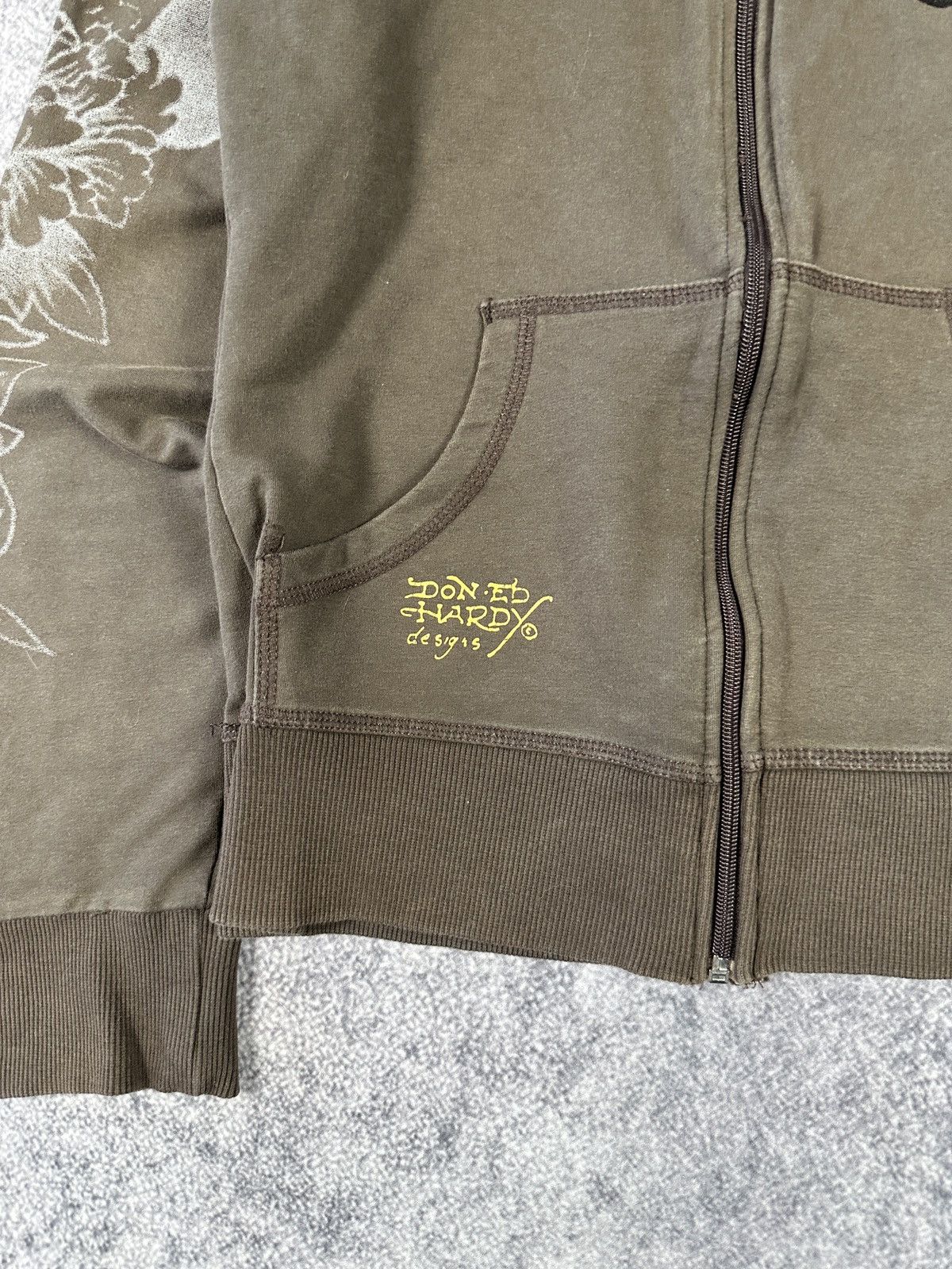Ed Hardy Y2K Vintage Ed Hardy hoodie avant garden logo Streetwear VTg Size L / US 10 / IT 46 - 2 Thumbnail