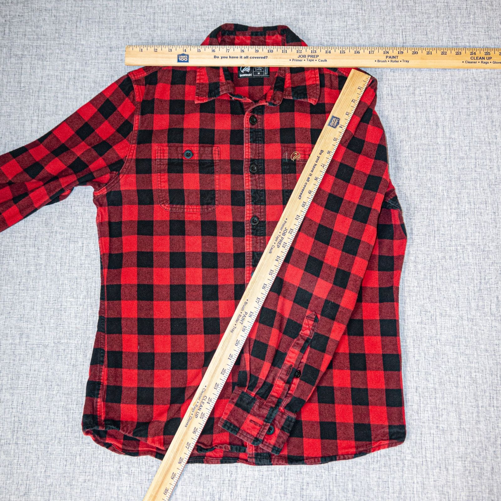 Other Swanndri Medium Tailored fit Marylebone Shirt Black Red Size US M / EU 48-50 / 2 - 8 Thumbnail