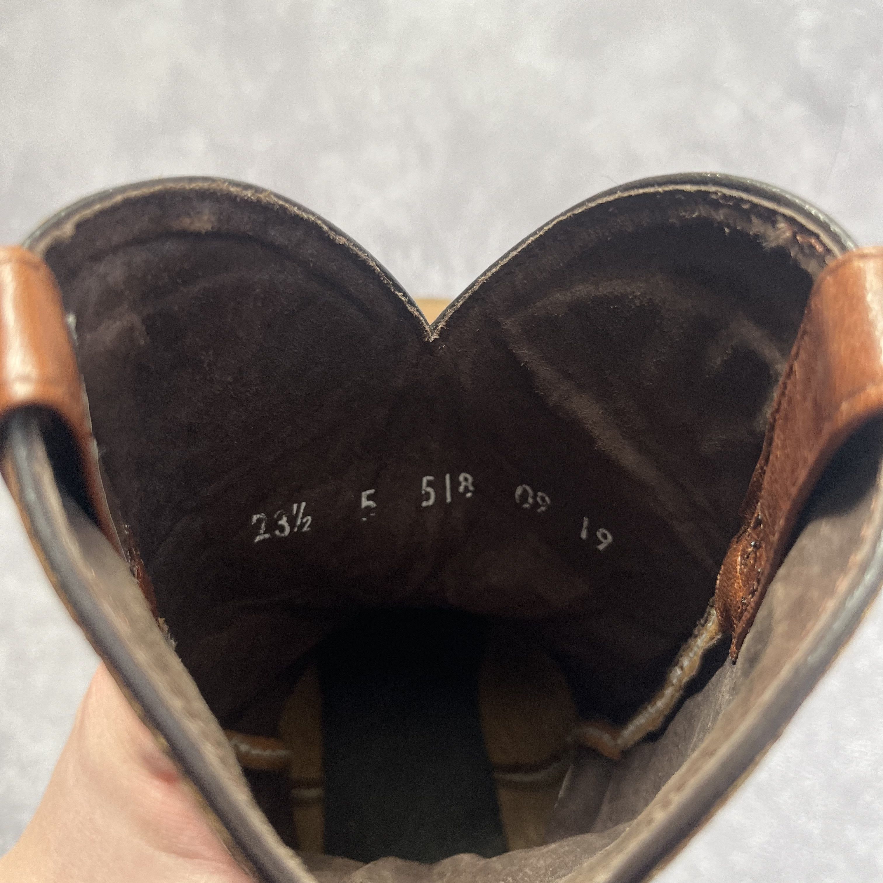 Vintage Caballo Dorado Western Cowboy Boots Brown Leather 23.5 Size US 6.5 / IT 36.5 - 9 Thumbnail