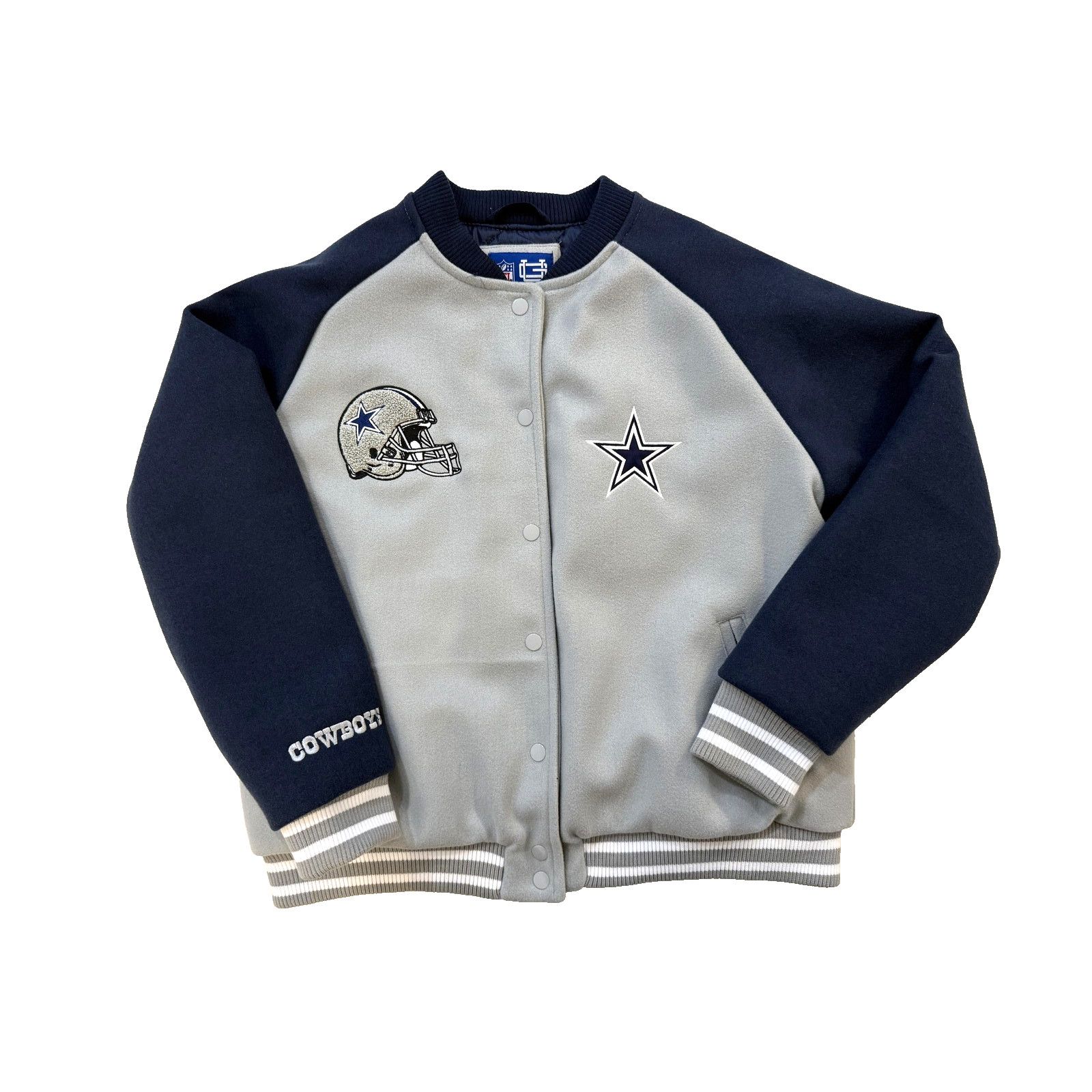 NFL Dallas Cowboys Varsity Jacket Men LG NFL Football NWT Size US L / EU 52-54 / 3 - 1 Thumbnail