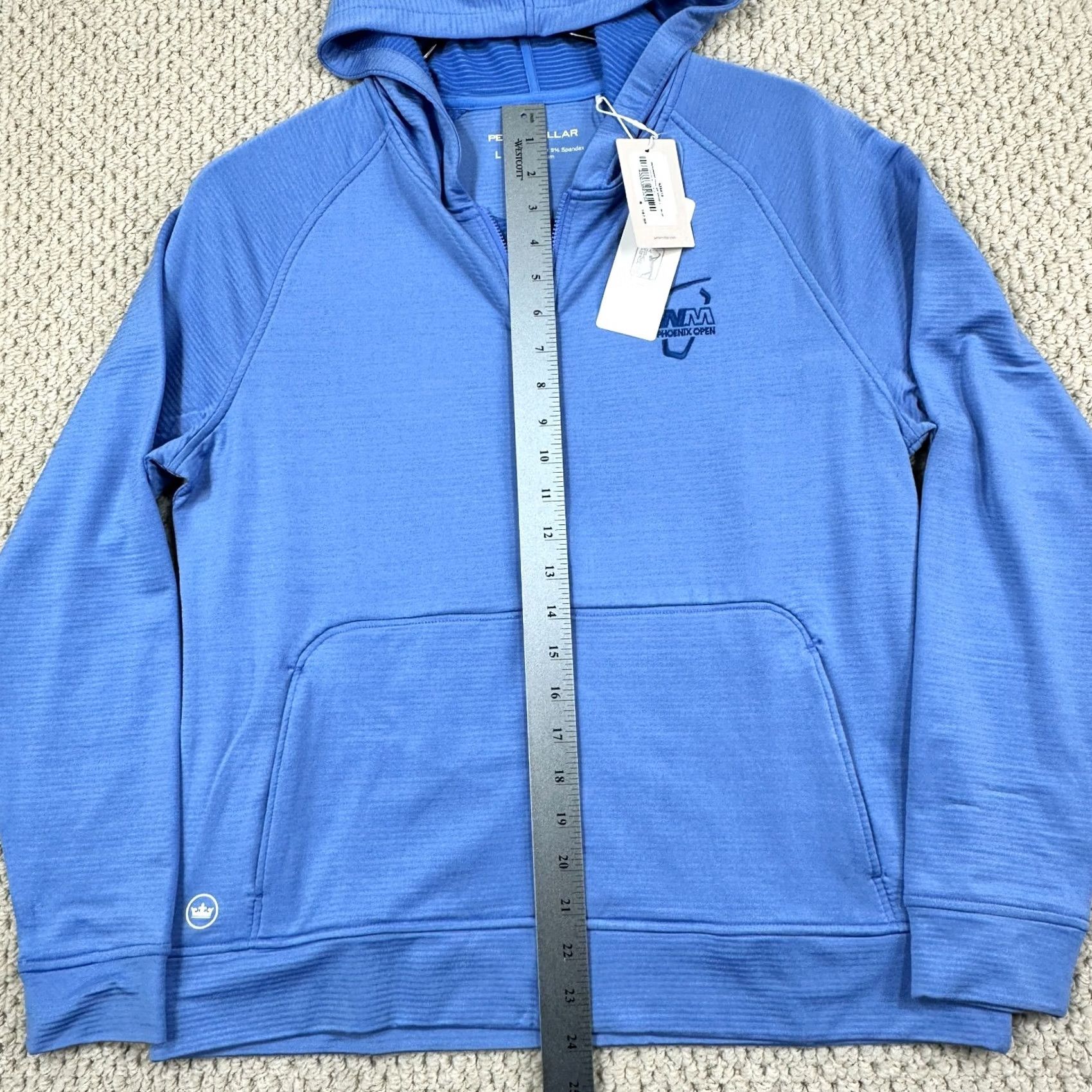 Peter Millar Peter Millar Women L Blue Performance Hoodie Full Zip Logo Size L / US 10 / IT 46 - 7 Thumbnail