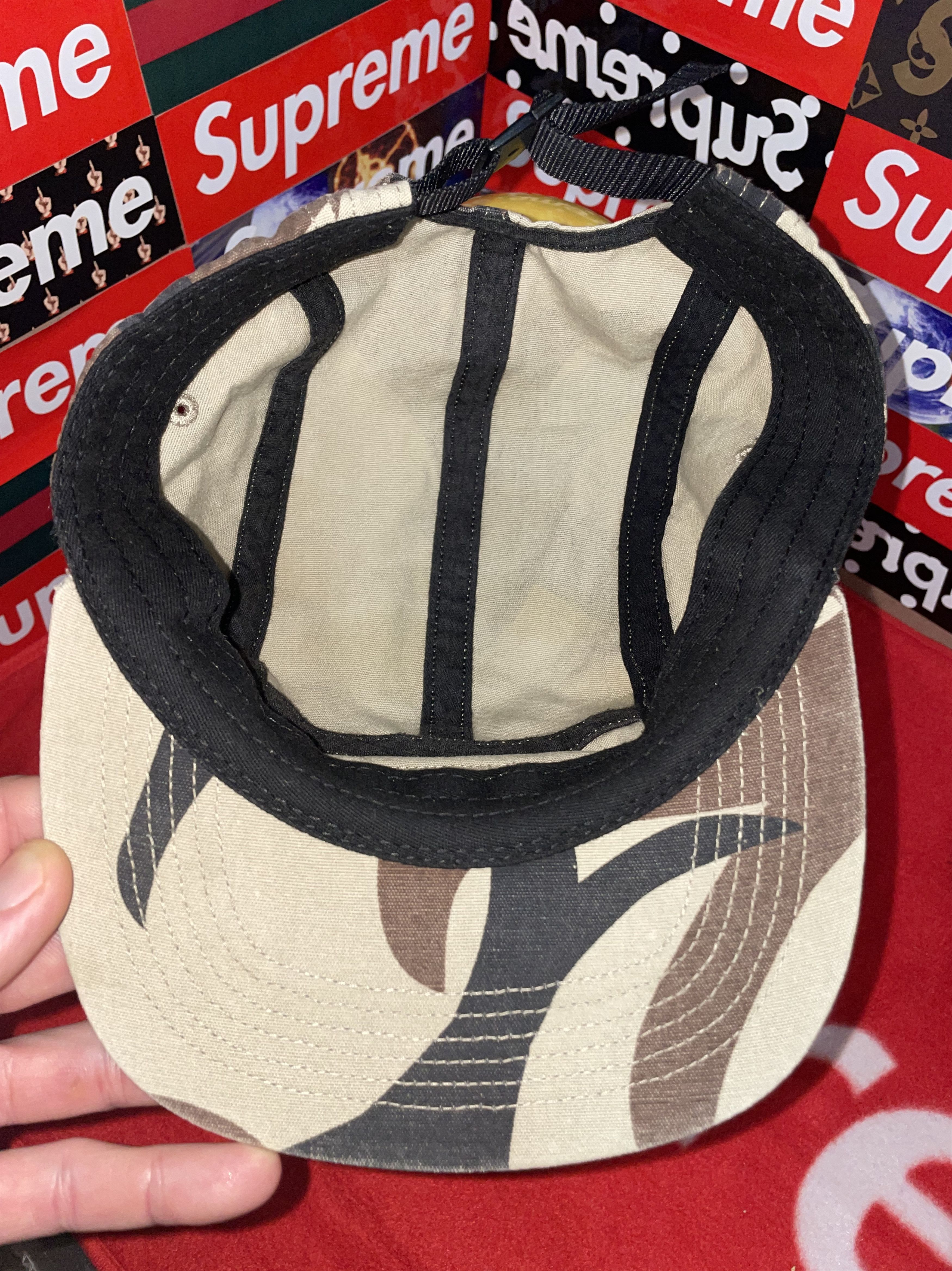 Supreme Supreme Military Camp Cap Tan Tribal Camo FW19 Size ONE SIZE - 6 Thumbnail