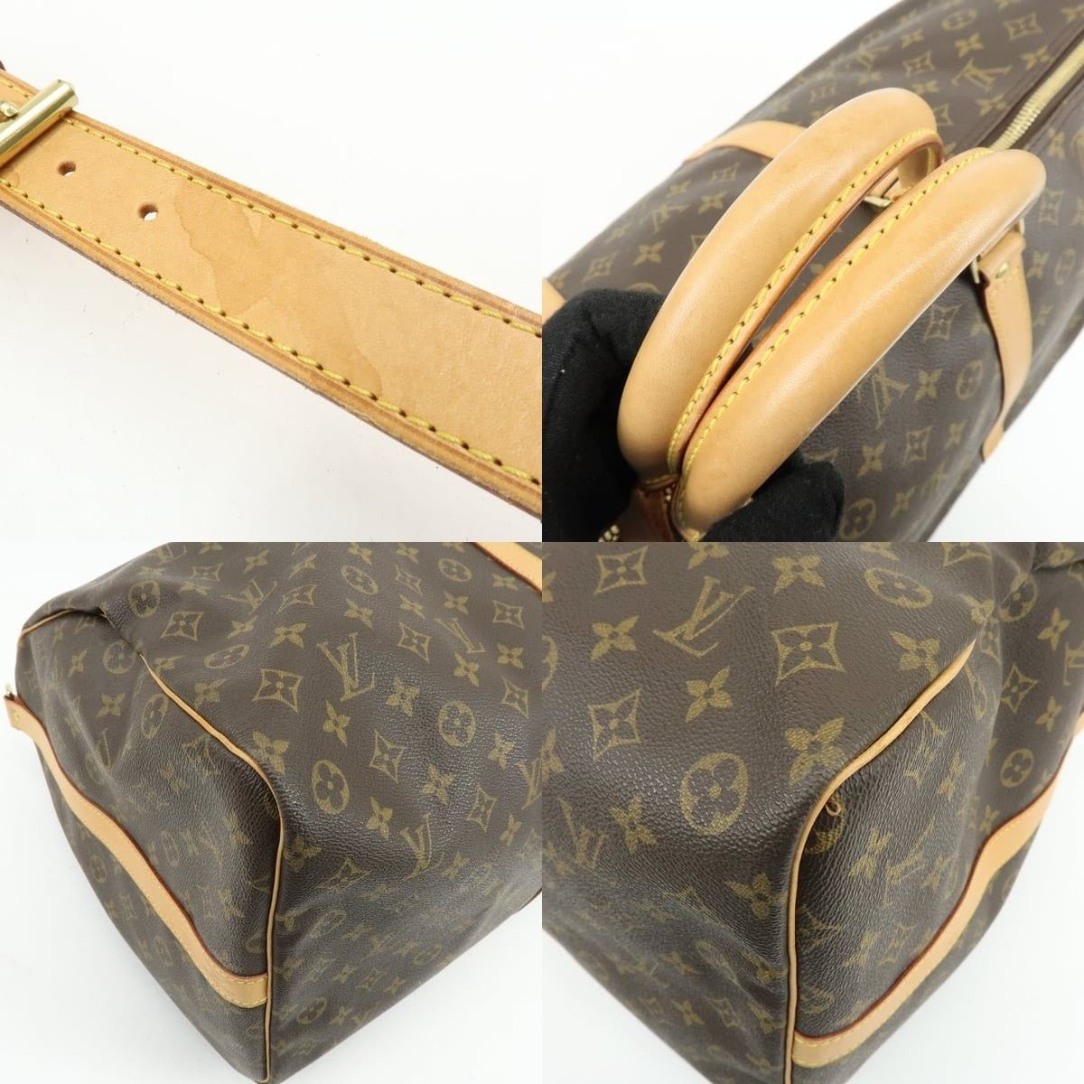 Louis Vuitton Louis Vuitton Monogram Keepall Bandouliere 60 Duffle Bag Size ONE SIZE - 4 Thumbnail