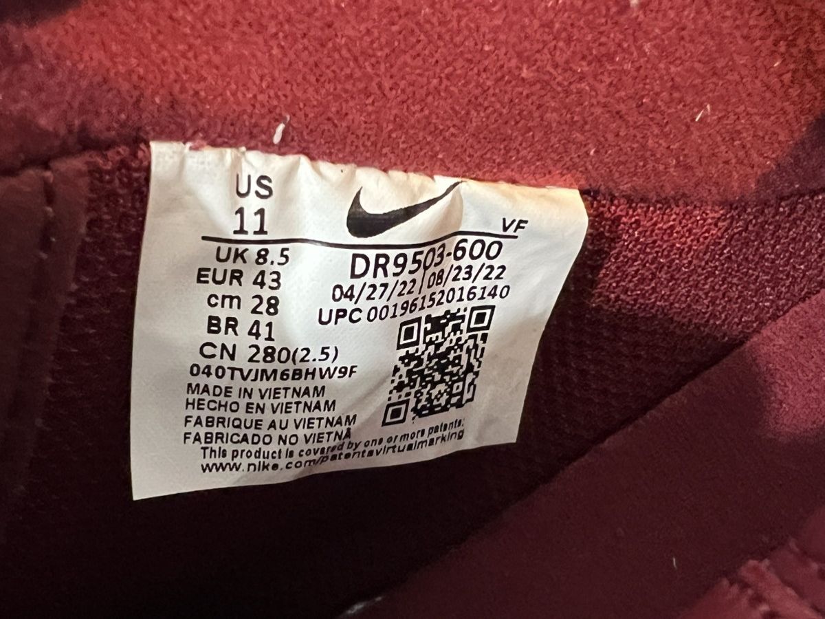 Nike Nike Air Force 1 Premium Team Red DR9503-600 Size 9.5m 11w Size US 9.5 / EU 42-43 - 8 Thumbnail