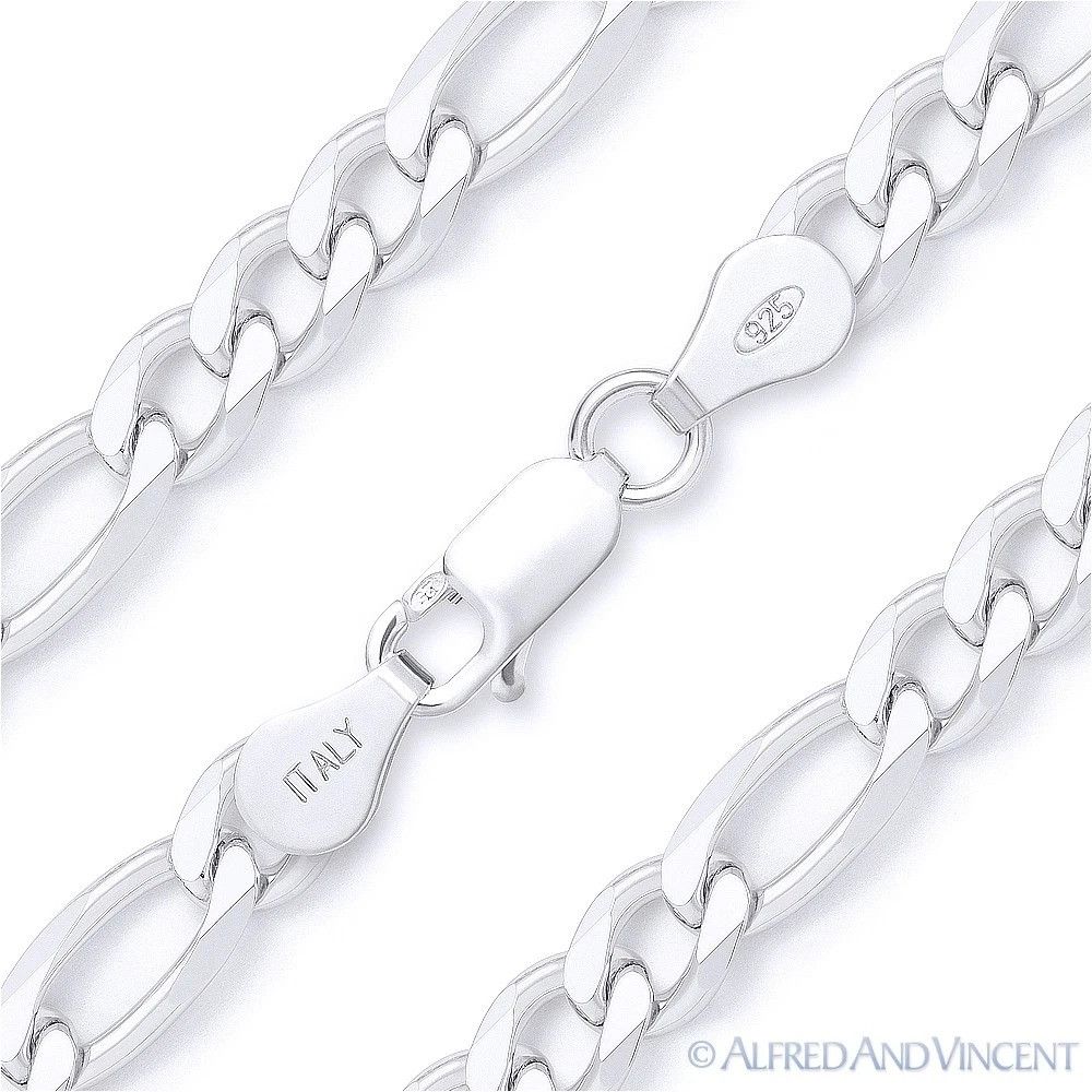 Other 6.4mm Figaro / Figaroa Link Italian Chain Bracelet Size ONE SIZE - 1 Thumbnail