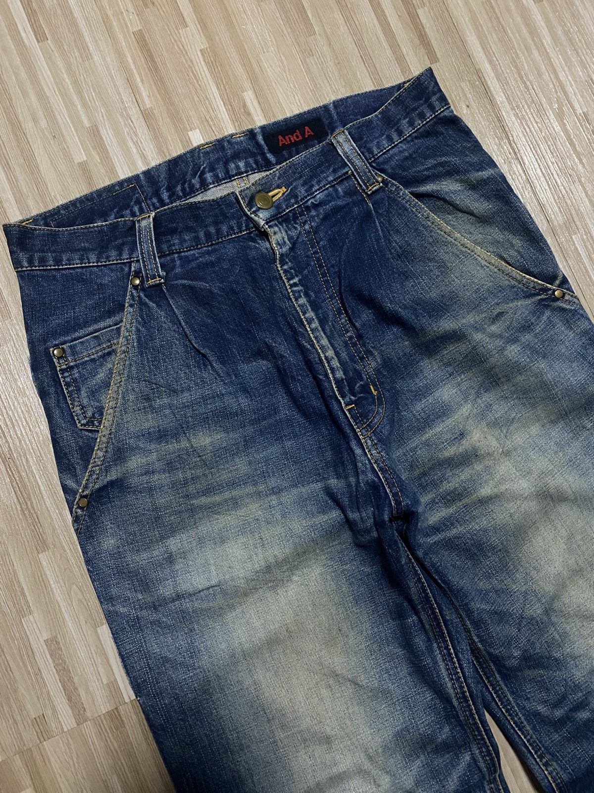 Vintage 💥FLARE 90s RARE BACK POCKET💥 Size US 31 - 3 Thumbnail