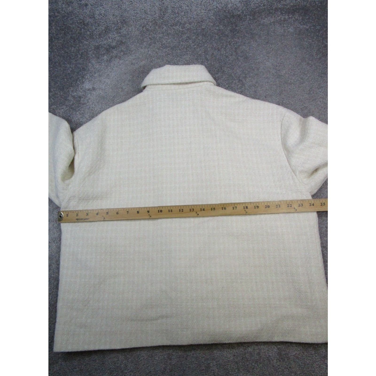 Abercrombie & Fitch Abercrombie & Fitch Jacket Womens Large Beige Button Up Size L / US 10 / IT 46 - 5 Thumbnail