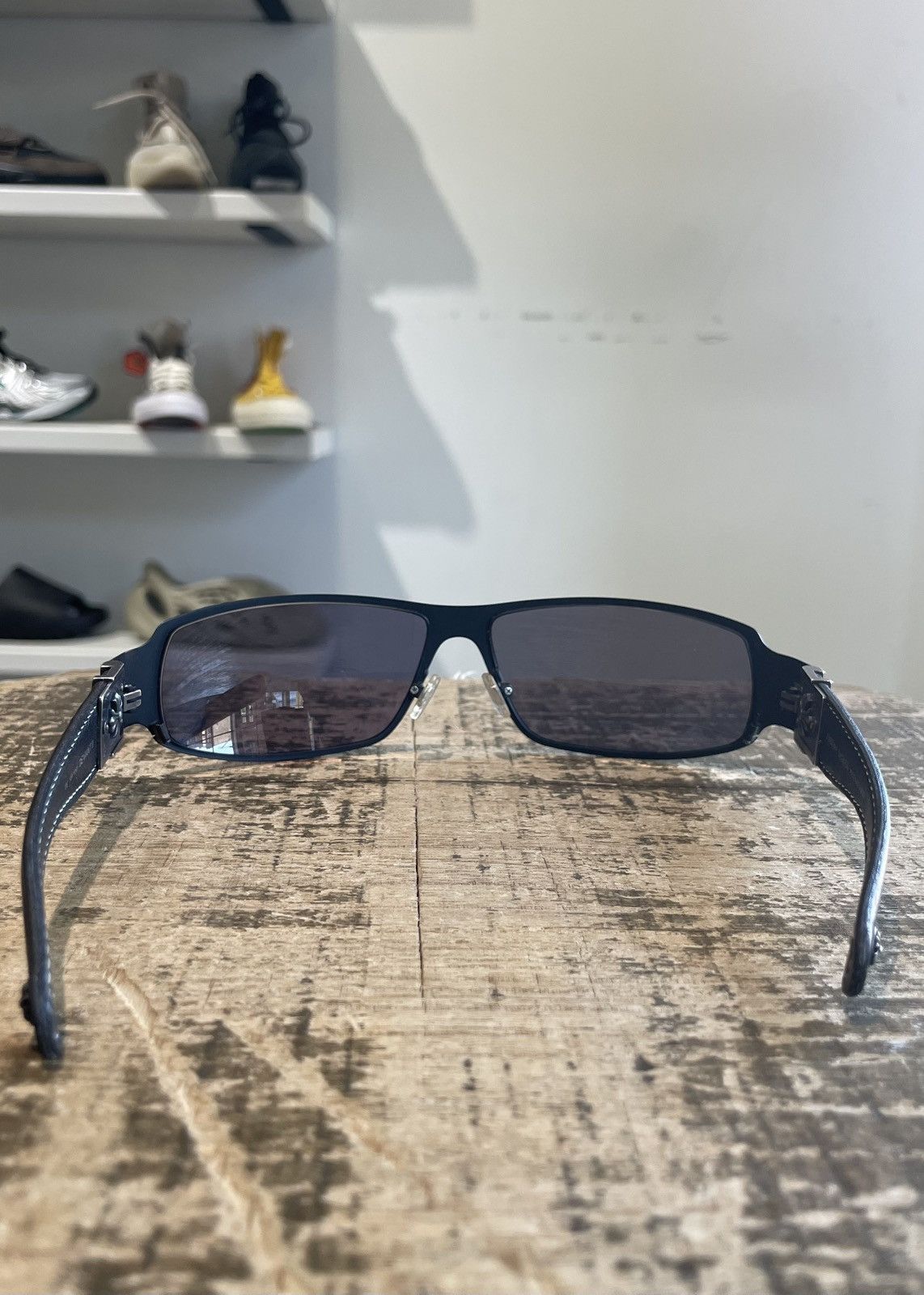 Chrome Hearts Chrome Hearts Deviant II Black Leather Temples Rare Size ONE SIZE - 4 Thumbnail