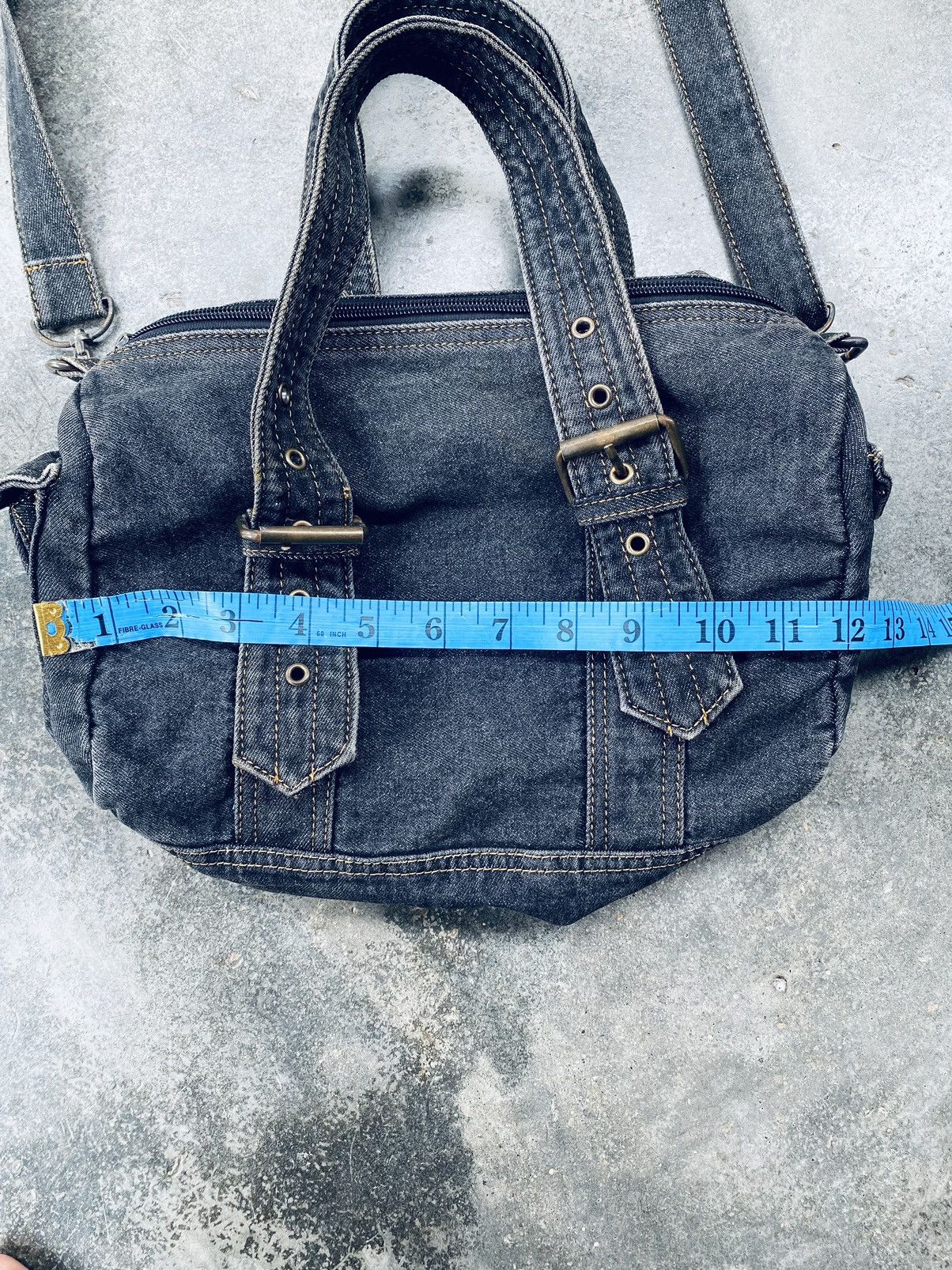 Vintage Vintage 21735 Japan Fabric Black Cross Body Denim Bag Size ONE SIZE - 20 Thumbnail