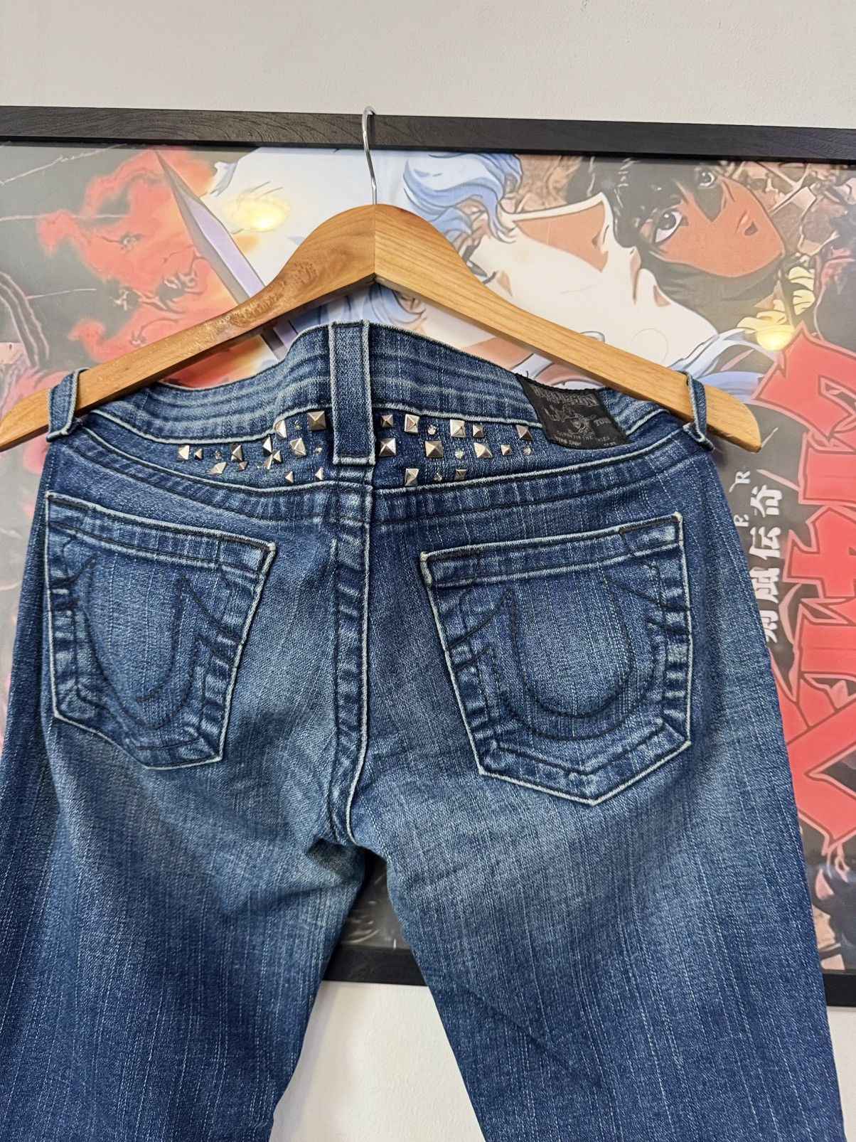 True Religion Rare True Religion stitched Jeans Size 27 Japanesse BIG T Size 27" / US 4 / IT 40 - 7 Thumbnail