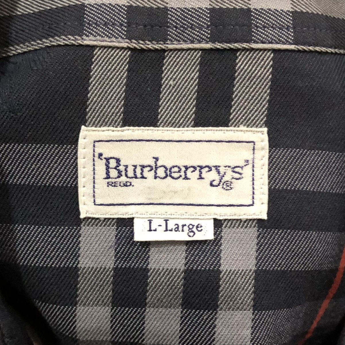 Burberry Burberrys Plaid Cotton Overprint Logo Long Sleeve Shirt Size US L / EU 52-54 / 3 - 15 Thumbnail