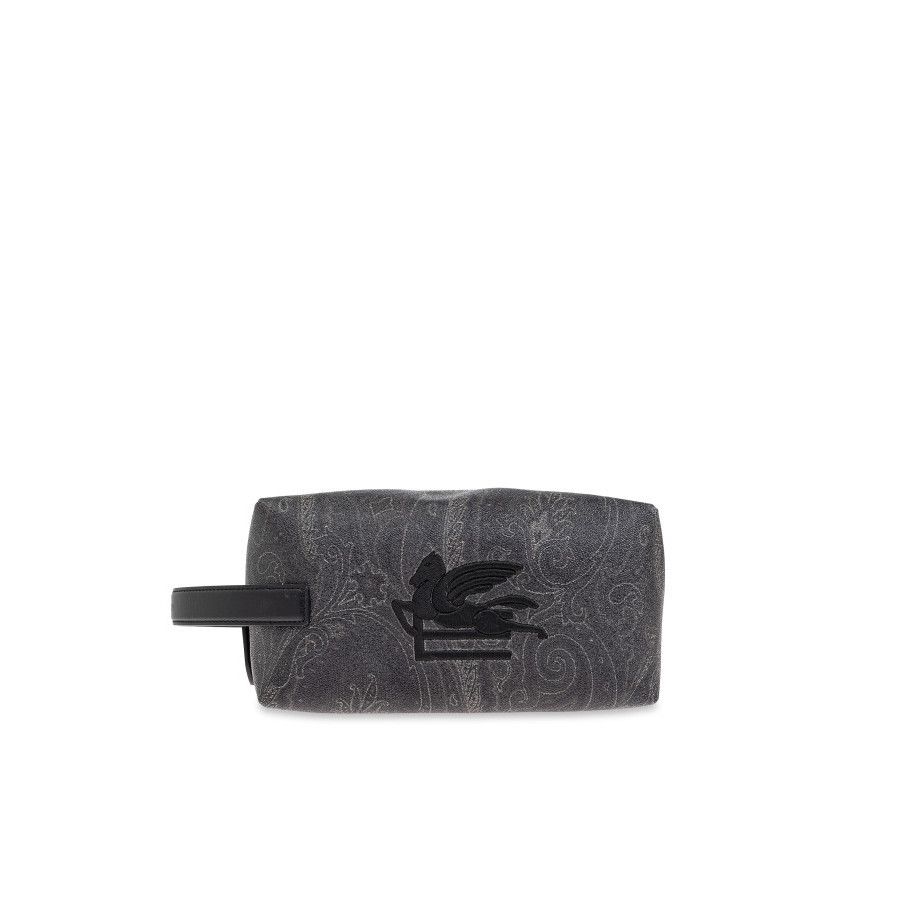 Etro ETRO Embroidered Black Cosmetic Bag New & Authentic Size ONE SIZE - 1 Thumbnail