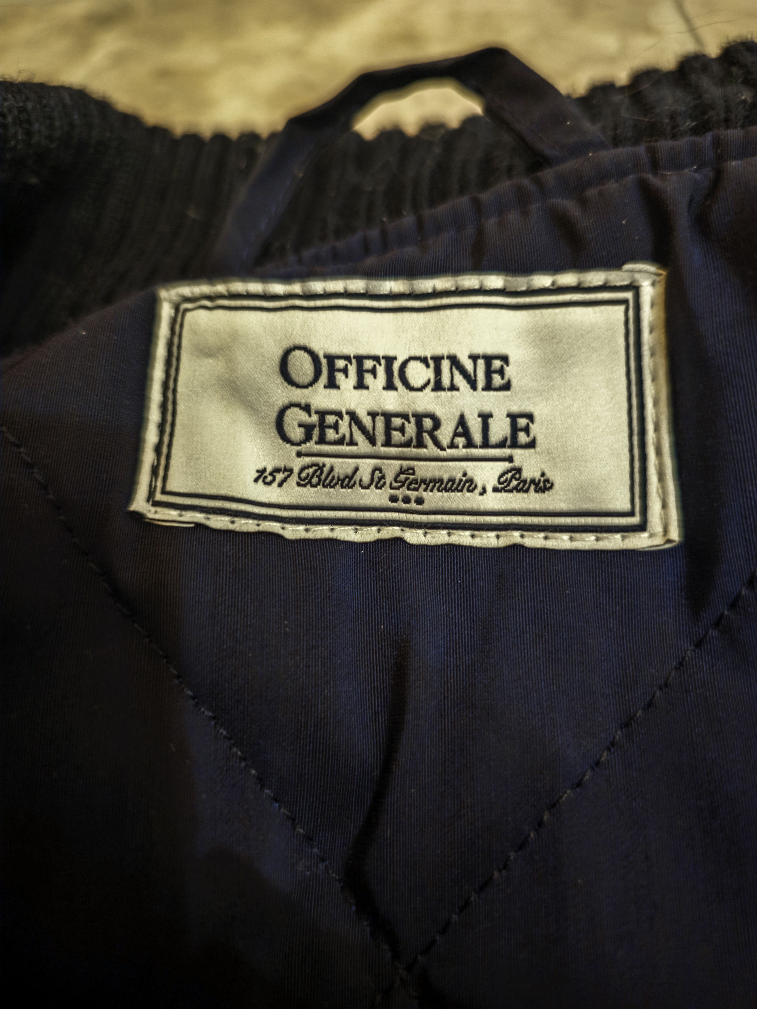 Officine Generale Quilted Navy Nylon Bomber, Size S Size US S / EU 44-46 / 1 - 5 Thumbnail
