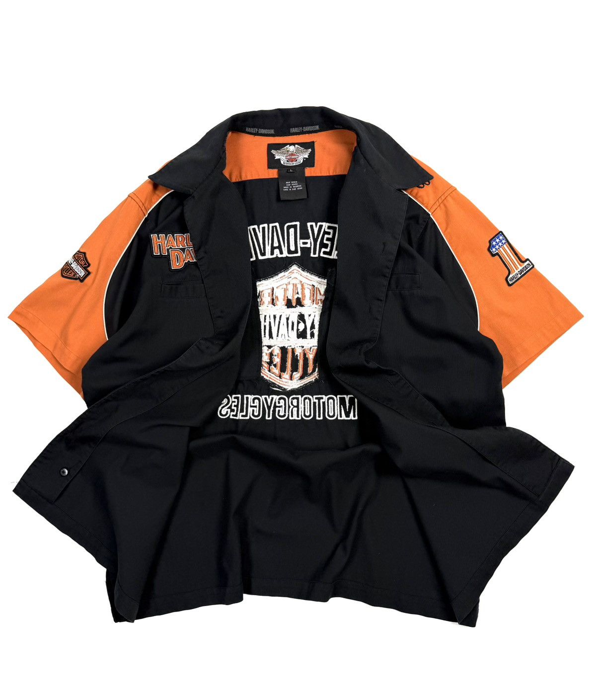 Harley Davidson Harley Davidson Vintage Mechanic Shop Shirt Rare Biker USA Size US L / EU 52-54 / 3 - 3 Thumbnail