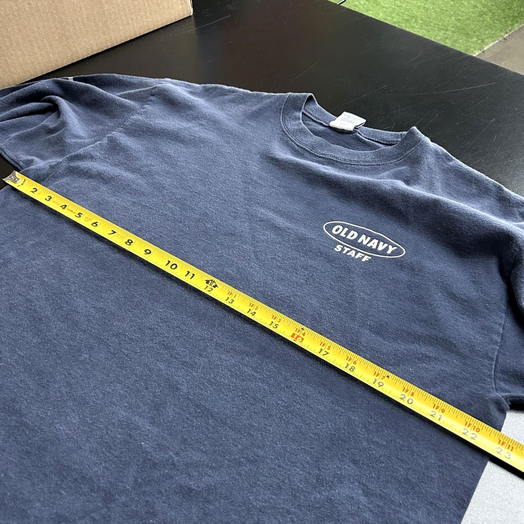 Old Navy Old Navy Mens T-Shirt Staff Logo Long Sleeve Navy Blue Cotton Crew Neck T-Shirt Medium Size US M / EU 48-50 / 2 - 5 Thumbnail