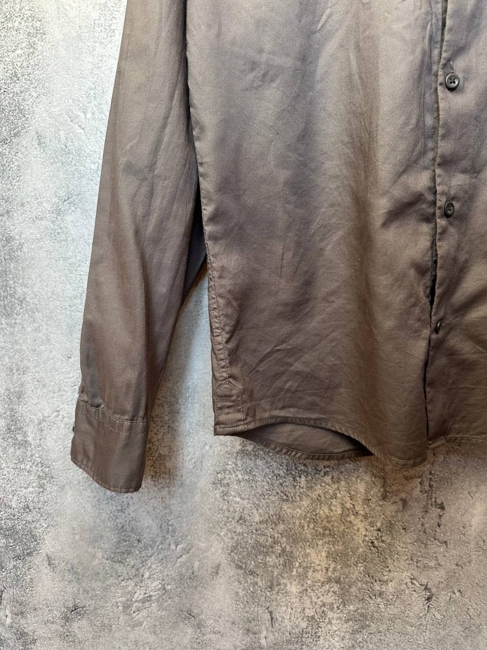 Allsaints × Designer ALLSAINTS Bixby Long Sleeve Shirt Gray Button Up Size US S / EU 44-46 / 1 - 7 Thumbnail