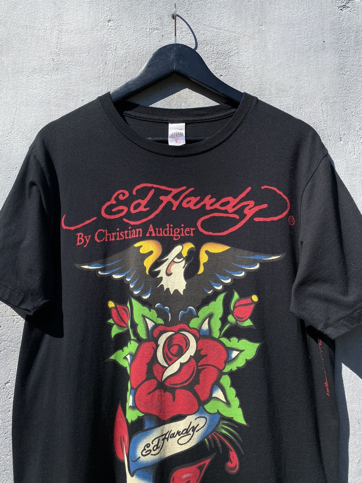 Christian Audigier Vintage Ed Hardy Love Kills Slowly T Shirt Tee Size US L / EU 52-54 / 3 - 2 Thumbnail