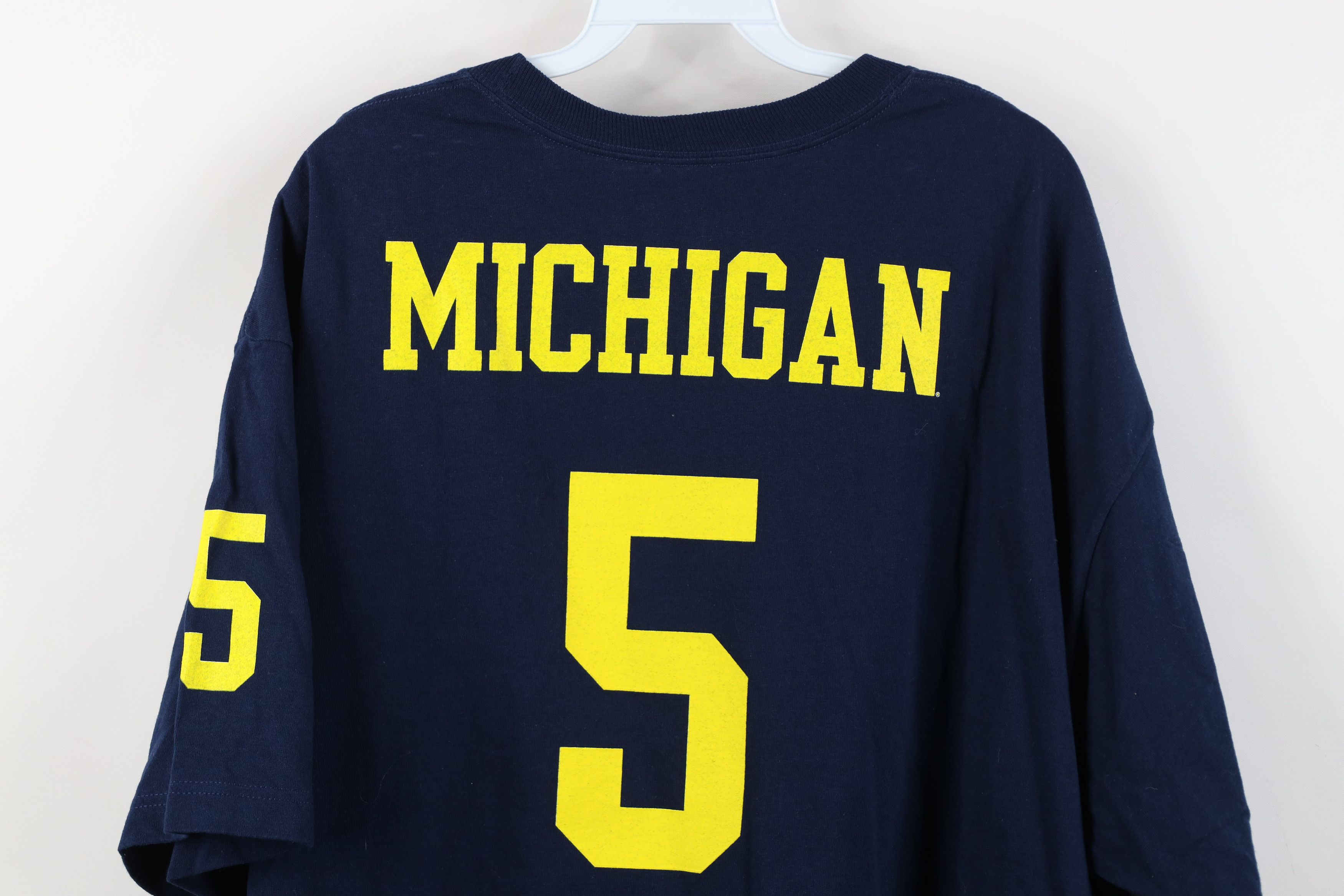 Adidas Adidas University of Michigan Football Jersey T-Shirt #5 Size US XXL / EU 58 / 5 - 14 Thumbnail