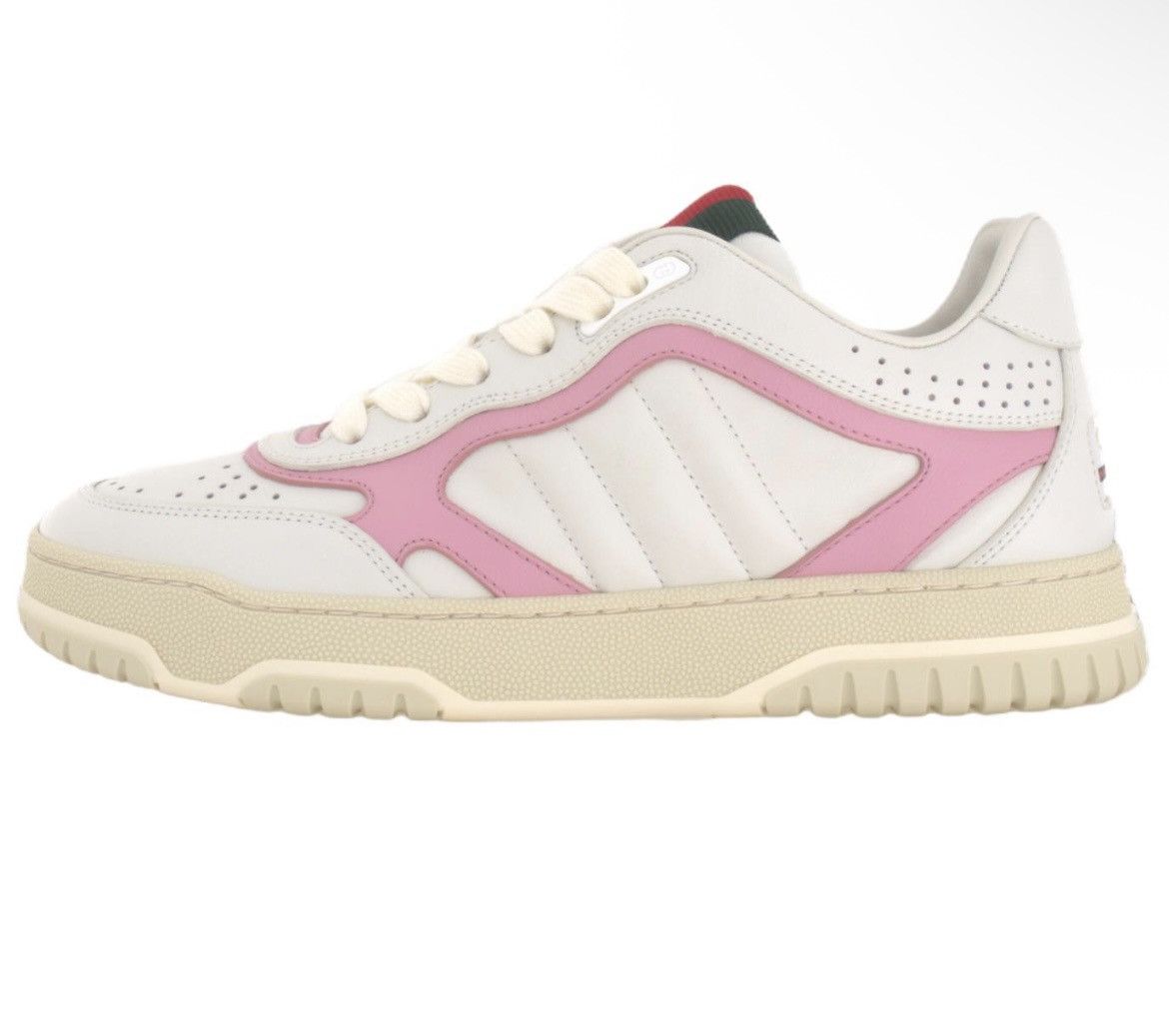 Gucci Gucci Re-Web Sneaker White Pink size 38.5 Size US 8.5 / IT 38.5 - 2 Thumbnail