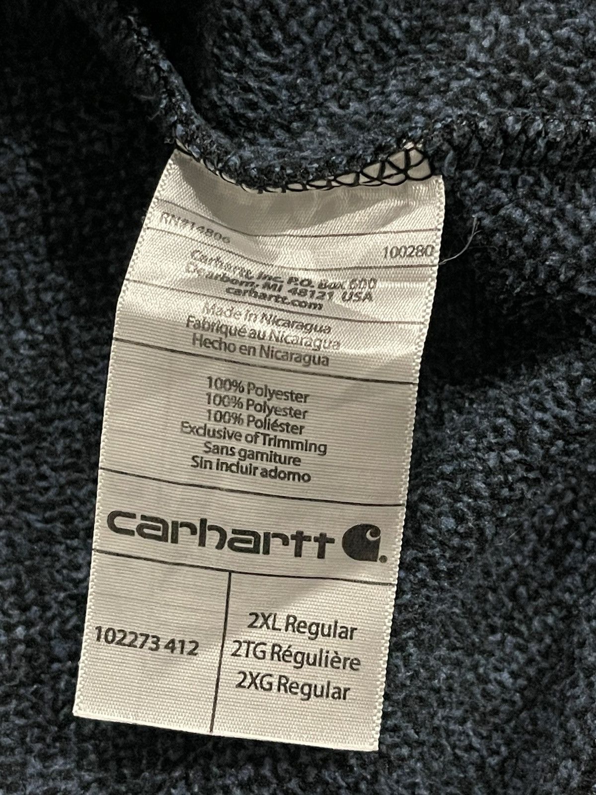 Carhartt Carhartt zipper fleece jacket Size US XXL / EU 58 / 5 - 12 Thumbnail