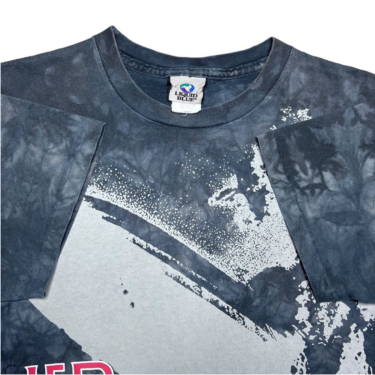 Band Tees × Liquid Blue × Vintage 1990s Led Zeppelin Blimp All Over Print Liquid Blue Band Tee Size US L / EU 52-54 / 3 - 2 Thumbnail