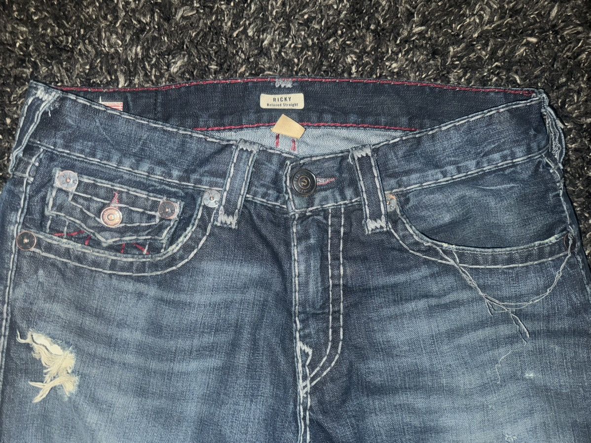 True Religion × Vintage *RARE* Ricky relaxed straight True Religions Size US 34 / EU 50 - 5 Thumbnail