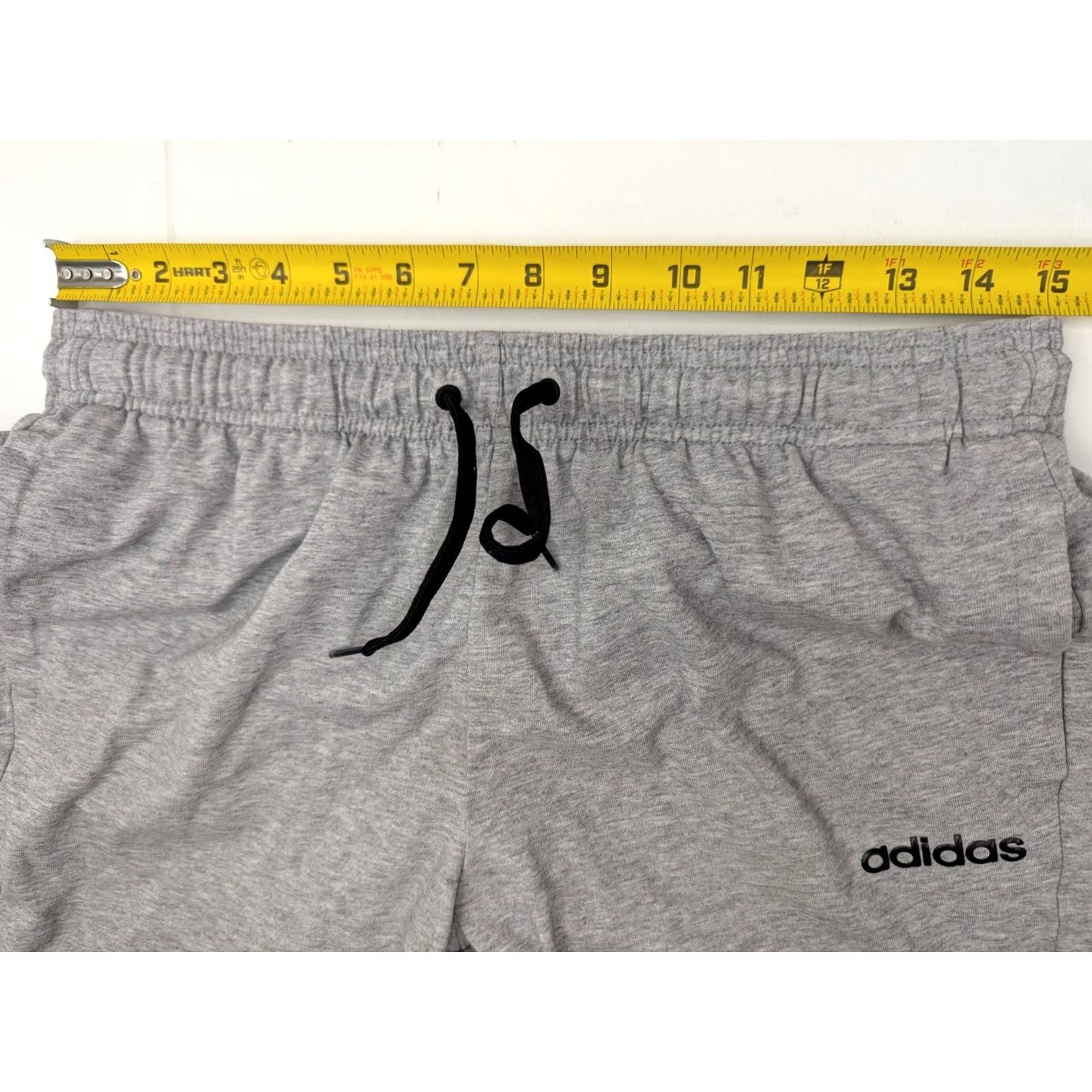 Adidas Adidas Sweat Pants Men L (30x29) Gray Athletic Tapered Lightweight Elastic Waist Size US 33 - 6 Thumbnail