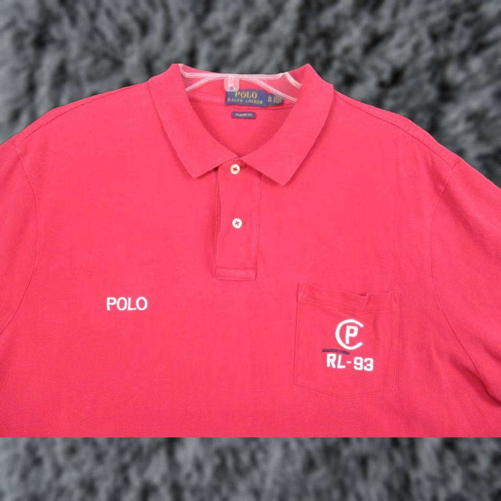 Polo Ralph Lauren Polo Ralph Lauren Polo Shirt Mens XL Pink Classic Fit RL-93 Pocket Logo Size US XL / EU 56 / 4 - 1 Thumbnail