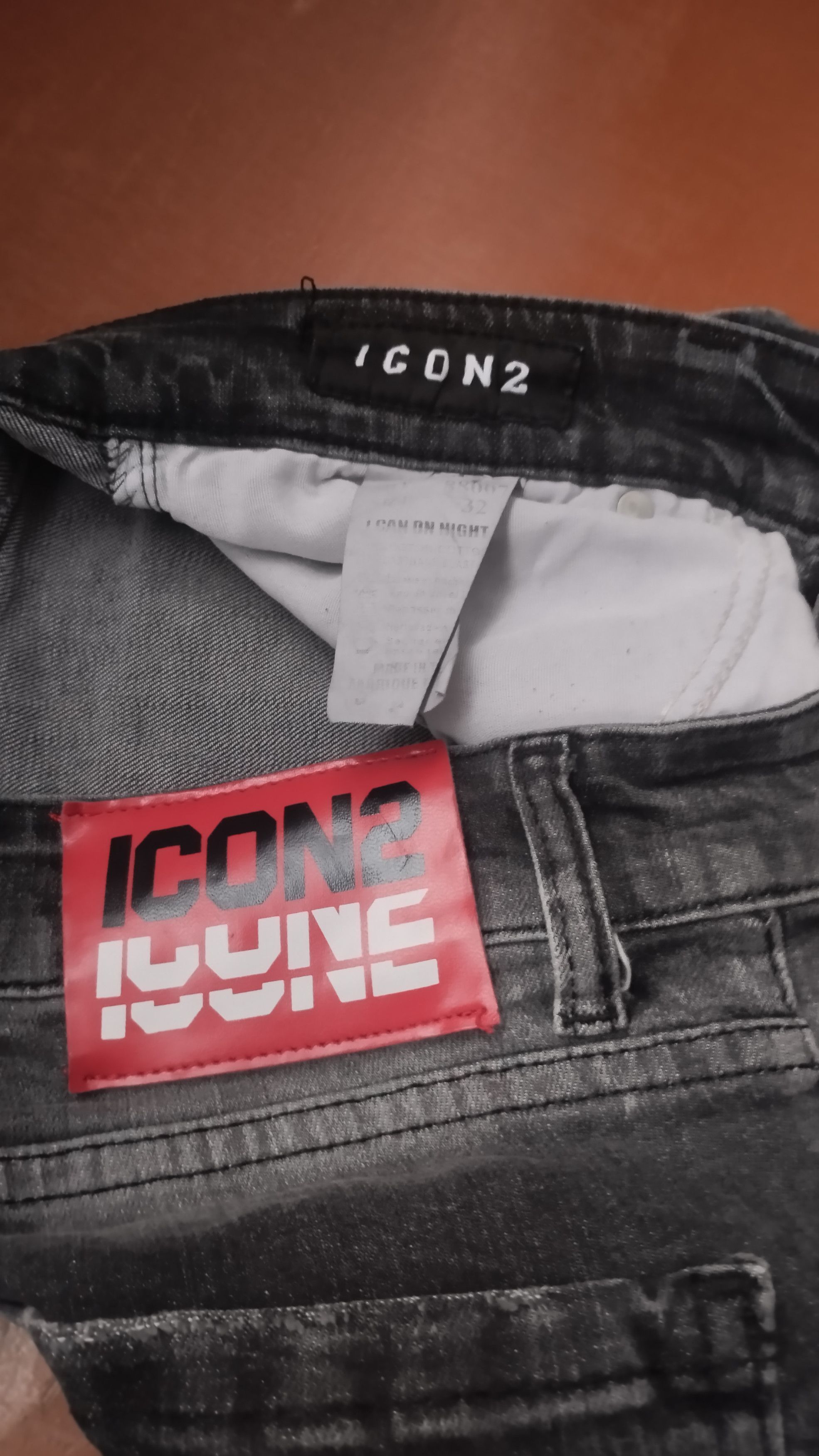 Black Icon × Dsquared2 Rare Drip DSQUARED2 ICON2 Denim Slim fit Size US 28 / EU 44 - 3 Thumbnail