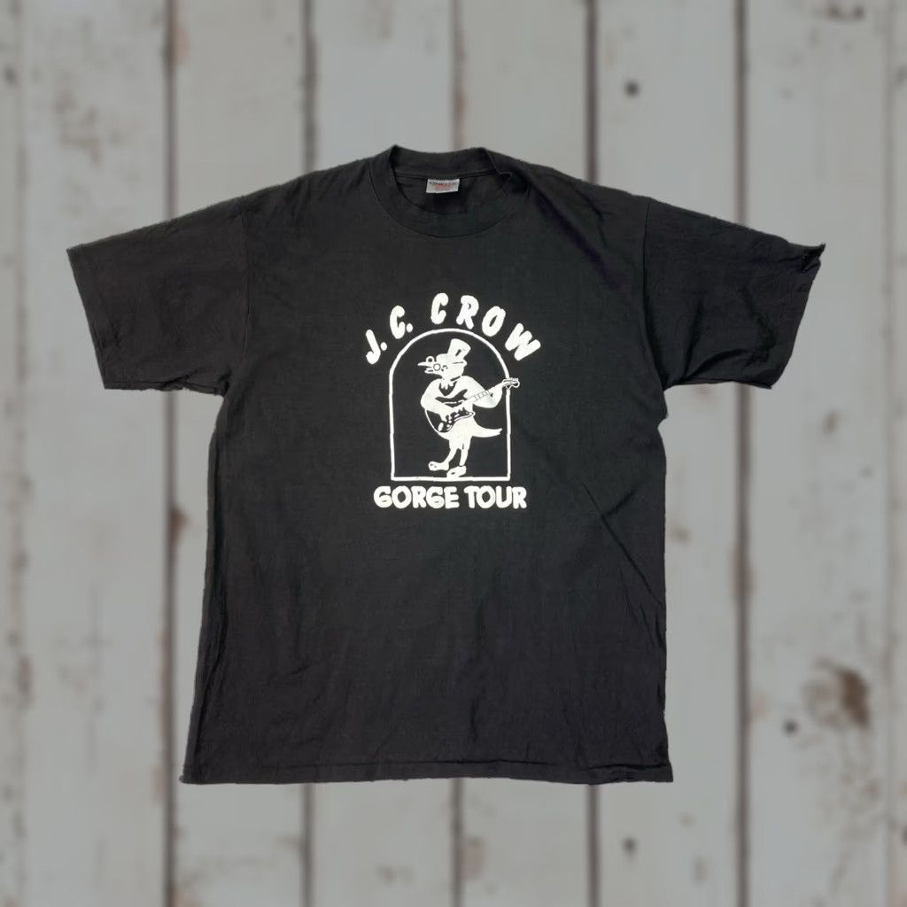 Vintage VINTAGE Oneita JC Crow Gorge Tour Band Tee L Man T-Shirt Black Size US L / EU 52-54 / 3 - 1 Thumbnail