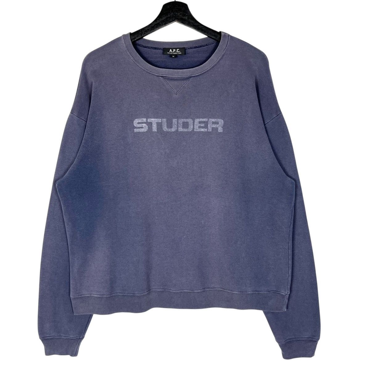 A.P.C. APC Studer Spellout Sweatshirt Size US M / EU 48-50 / 2 - 1 Thumbnail