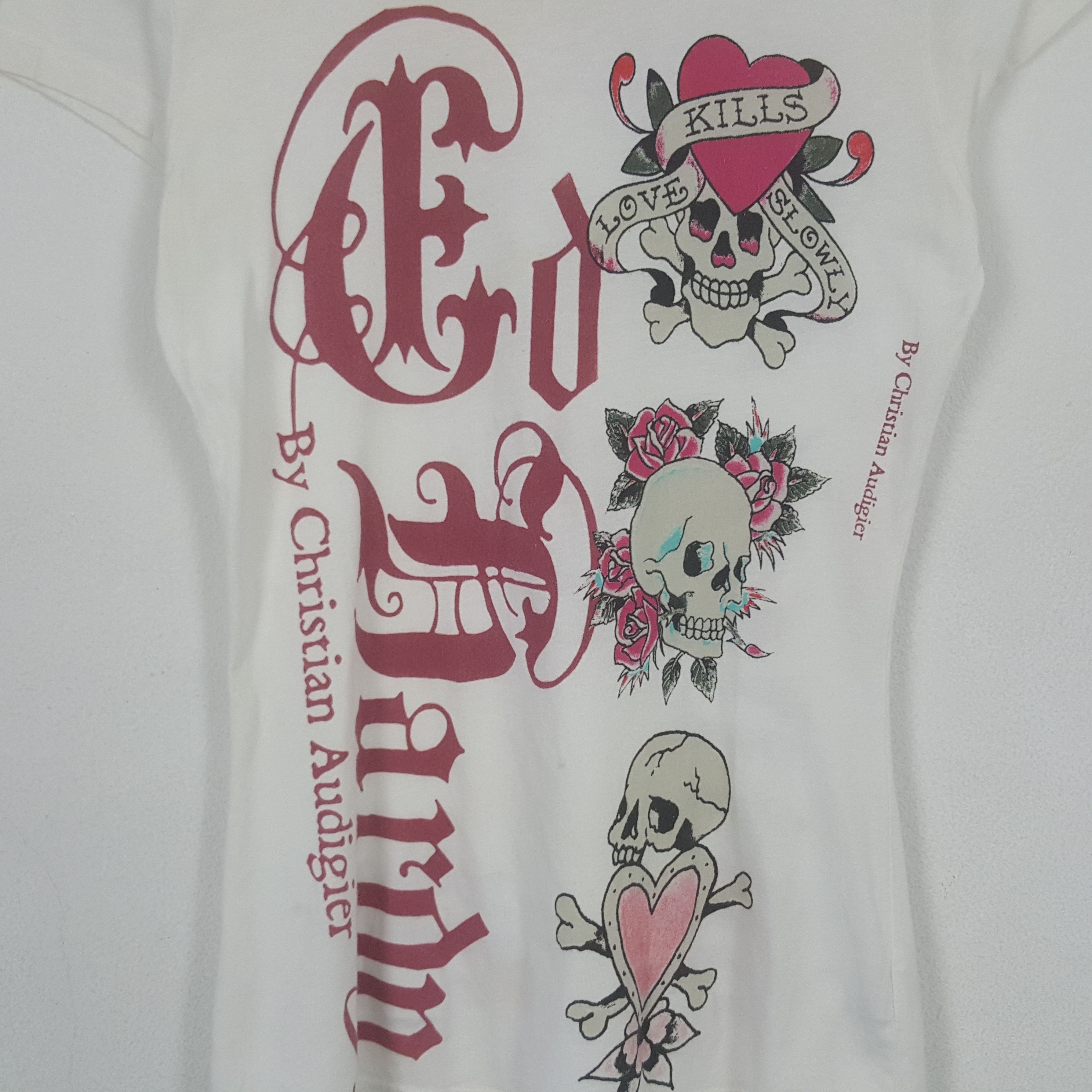 Ed Hardy Vintage Ed Hardy by Christian Audigier Women Tshirt C301N66 Size US XS / EU 42 / 0 - 2 Thumbnail