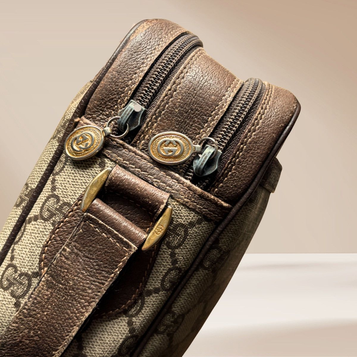 Gucci Vintage Gucci GG Supreme Crossbody |Coated Canvas & Leather Size ONE SIZE - 10 Thumbnail