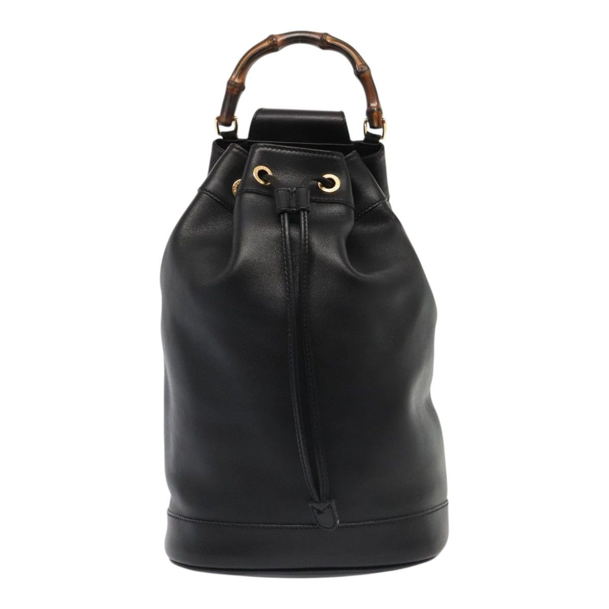 Gucci Bamboo Black Leather Shoulder Bag (Pre-Owned) Size ONE SIZE - 1 Thumbnail