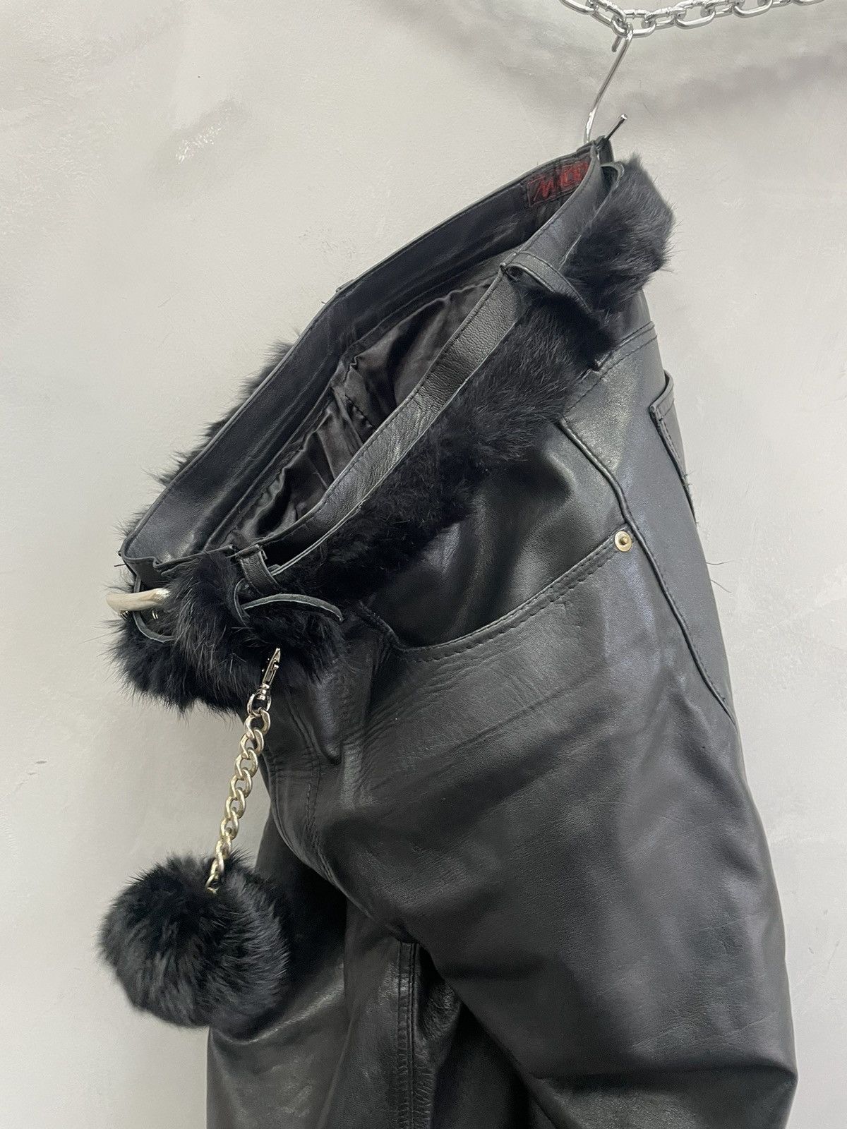 Hysteric Glamour Fur fuzzy leather hype rare leather belt lgb style Size ONE SIZE - 5 Thumbnail