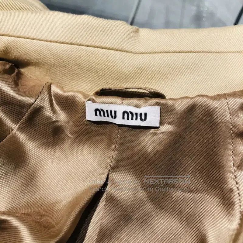 Miu Miu Miu Miu Khaki Cotton Women's Trench Coat . Size M / US 6-8 / IT 42-44 - 5 Thumbnail