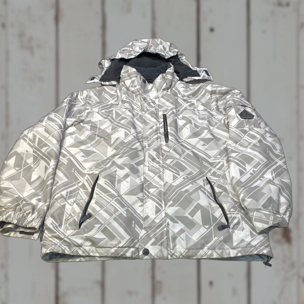 ZeroXposur Zero Xposure Snow Jacket Mens Medium Sherpa Lined White Gray RETRO DESIGN Size US M / EU 48-50 / 2 - 1 Thumbnail