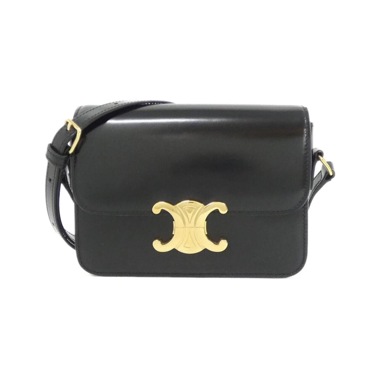 Celine Celine Celine Teen Triomphe Calf Shoulder Bag Leather Shoulder Bag 188423BF4 DUTY FREE for USA Size ONE SIZE - 1 Thumbnail