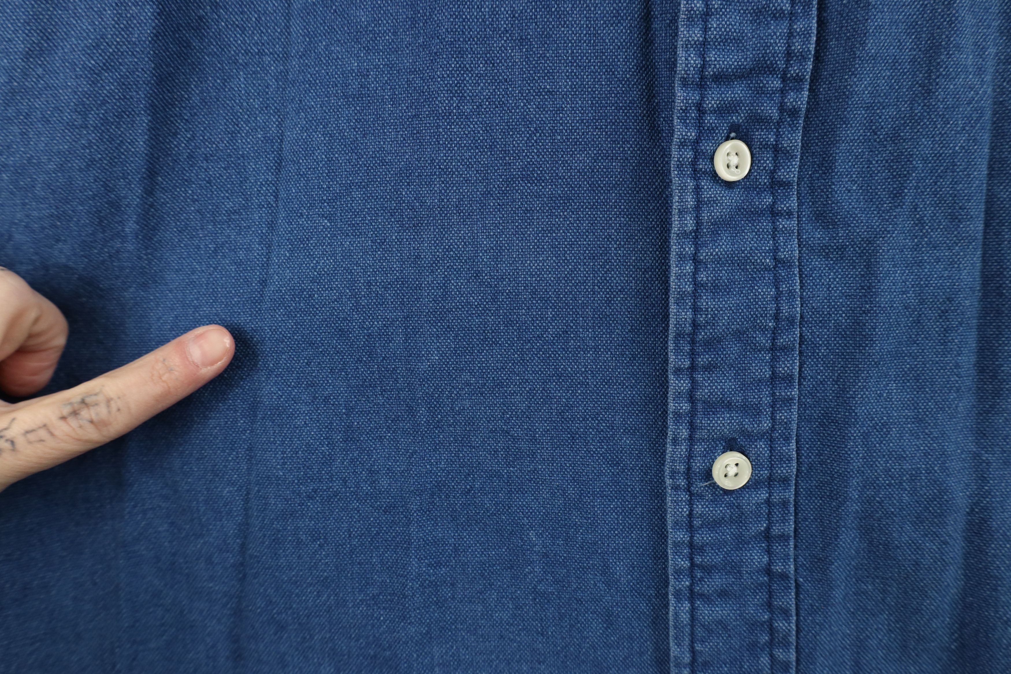 Ralph Lauren Vintage Ralph Lauren Short Sleeve Button Down Shirt Blue Size US M / EU 48-50 / 2 - 5 Thumbnail
