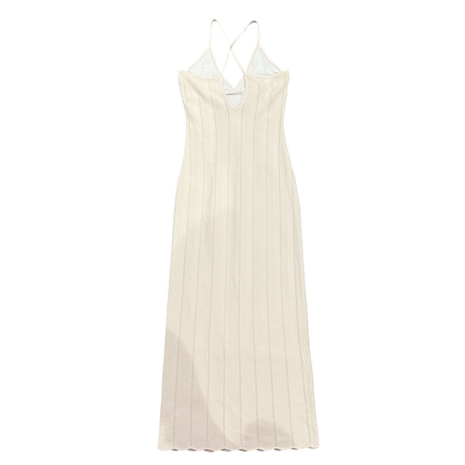 Ronny Kobo Ronny Kobo X RTR Crochet Knit Dress in White, Size M Size M / US 6-8 / IT 42-44 - 7 Thumbnail