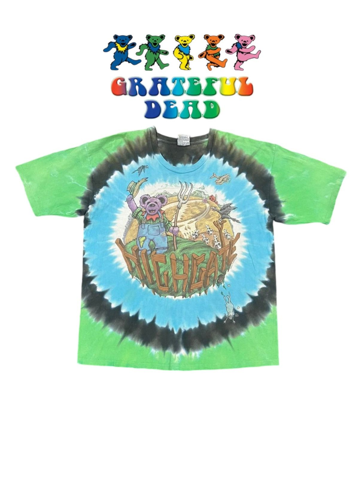 Grateful Dead × Liquid Blue × Vintage Grateful Dead 1995 Chris Pinkerton Highgate Destroy Tee Size US XL / EU 56 / 4 - 6 Thumbnail
