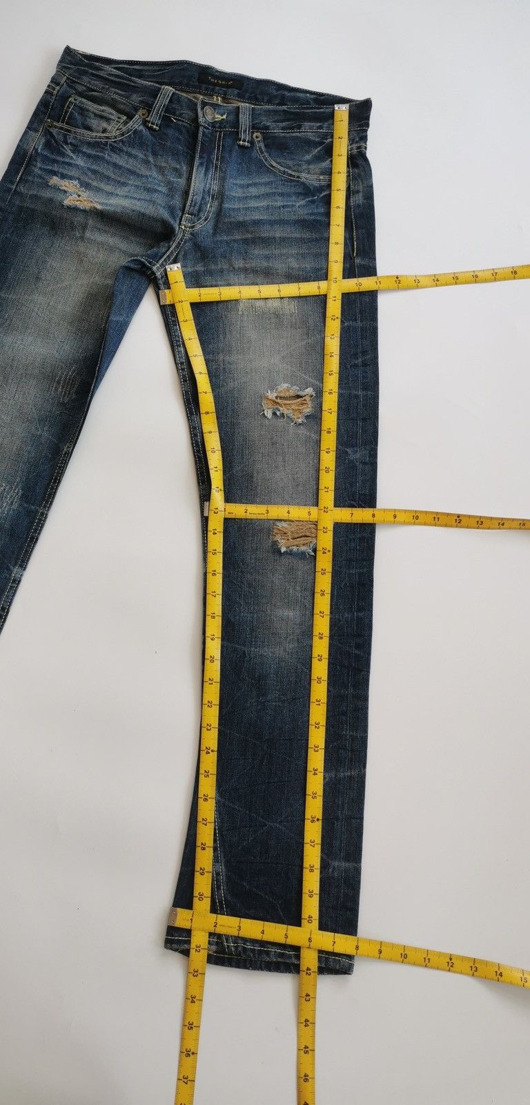 Japanese Brand Theoria Japan ASOP8.002 Printed Denim Jeans Size US 33 - 10 Thumbnail