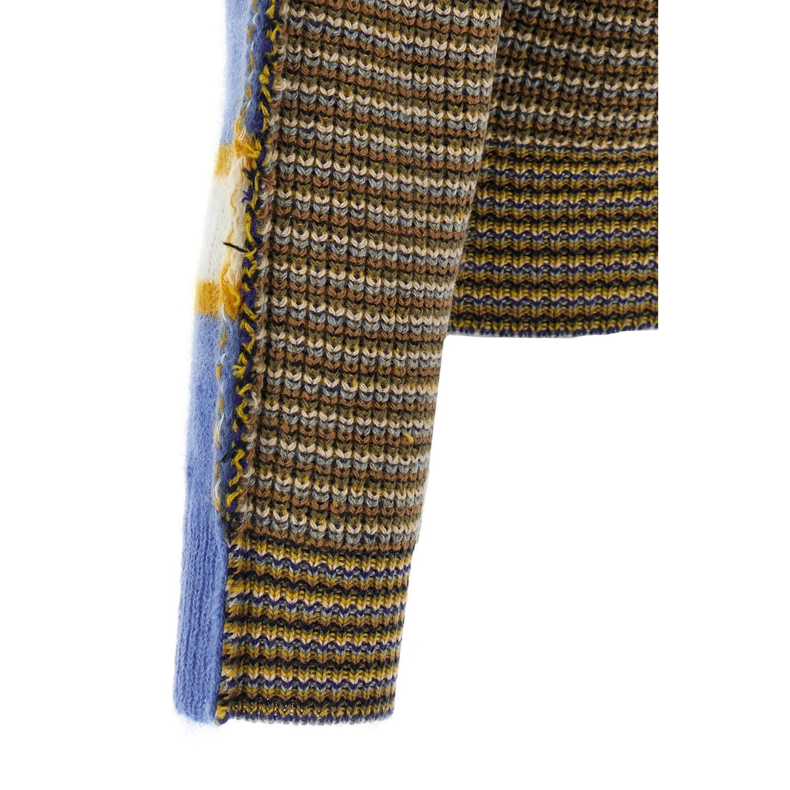 Marni MARNI Contrast Back Striped Knit Sweater New & Authentic (Me Size US XL / EU 56 / 4 - 4 Thumbnail